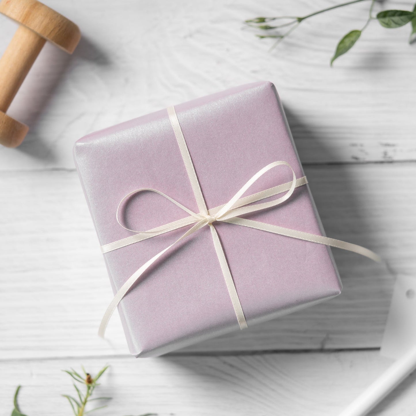 Pearl Gloss Wrapping Paper Roll Lavender