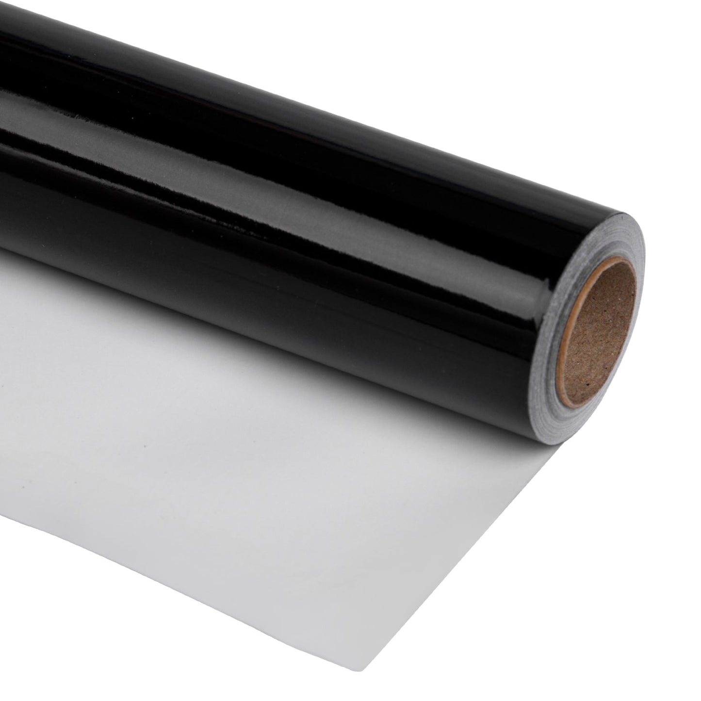Glossy Metallic Wrapping Paper Roll Black
