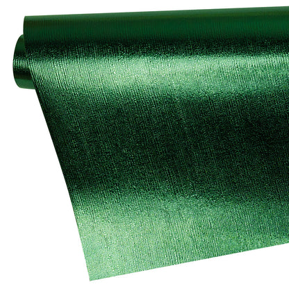 Embossed Cross Grain Wrapping Paper Roll Green