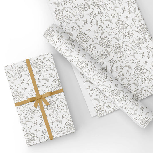 Sketch Fruit Flat Wrapping Paper Sheet 19.7" X 27.6"