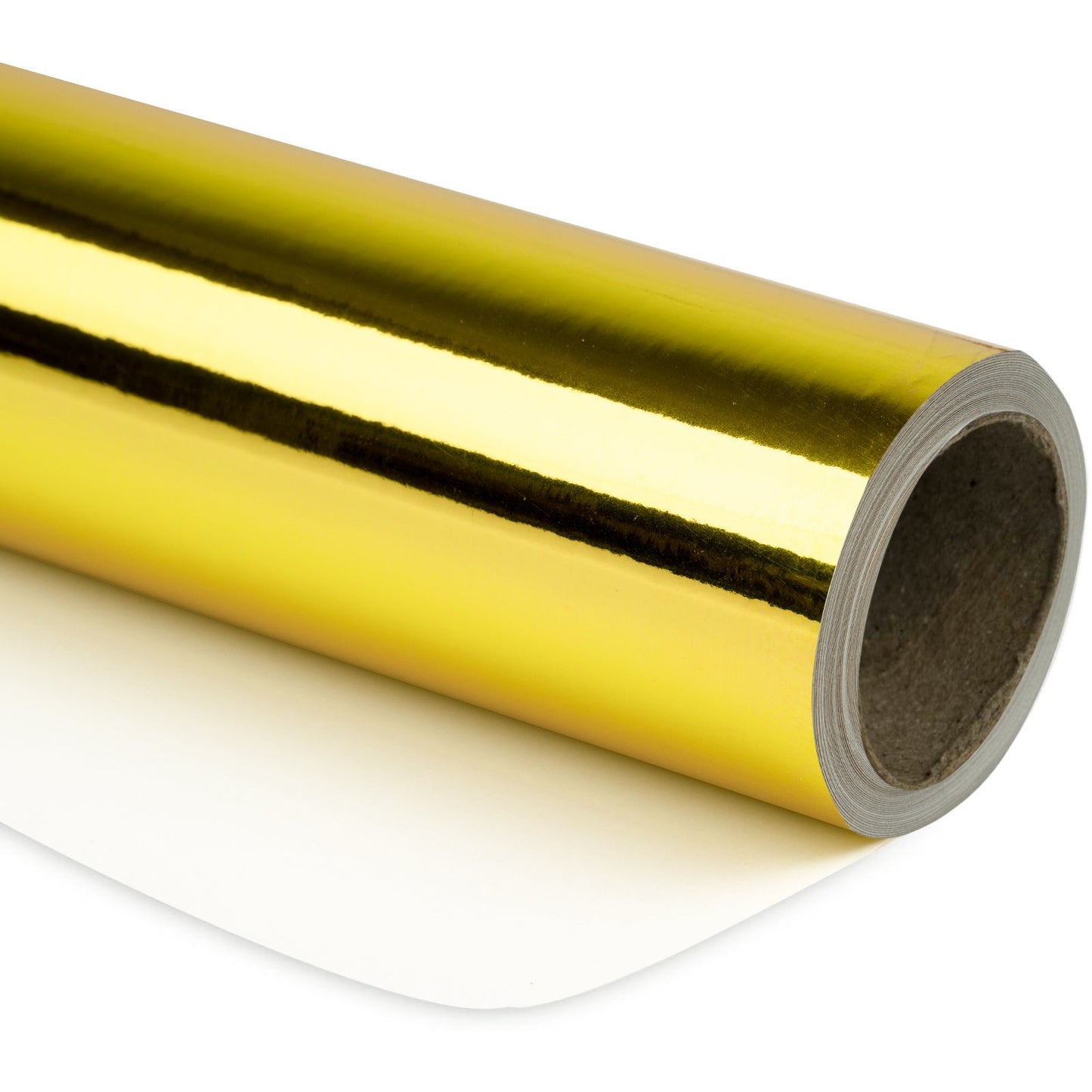 Glossy Metallic Wrapping Paper Roll Gold