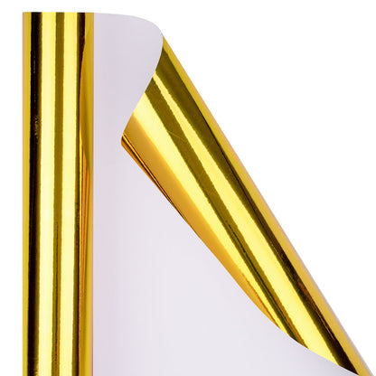 Glossy Metallic Wrapping Paper Roll Gold