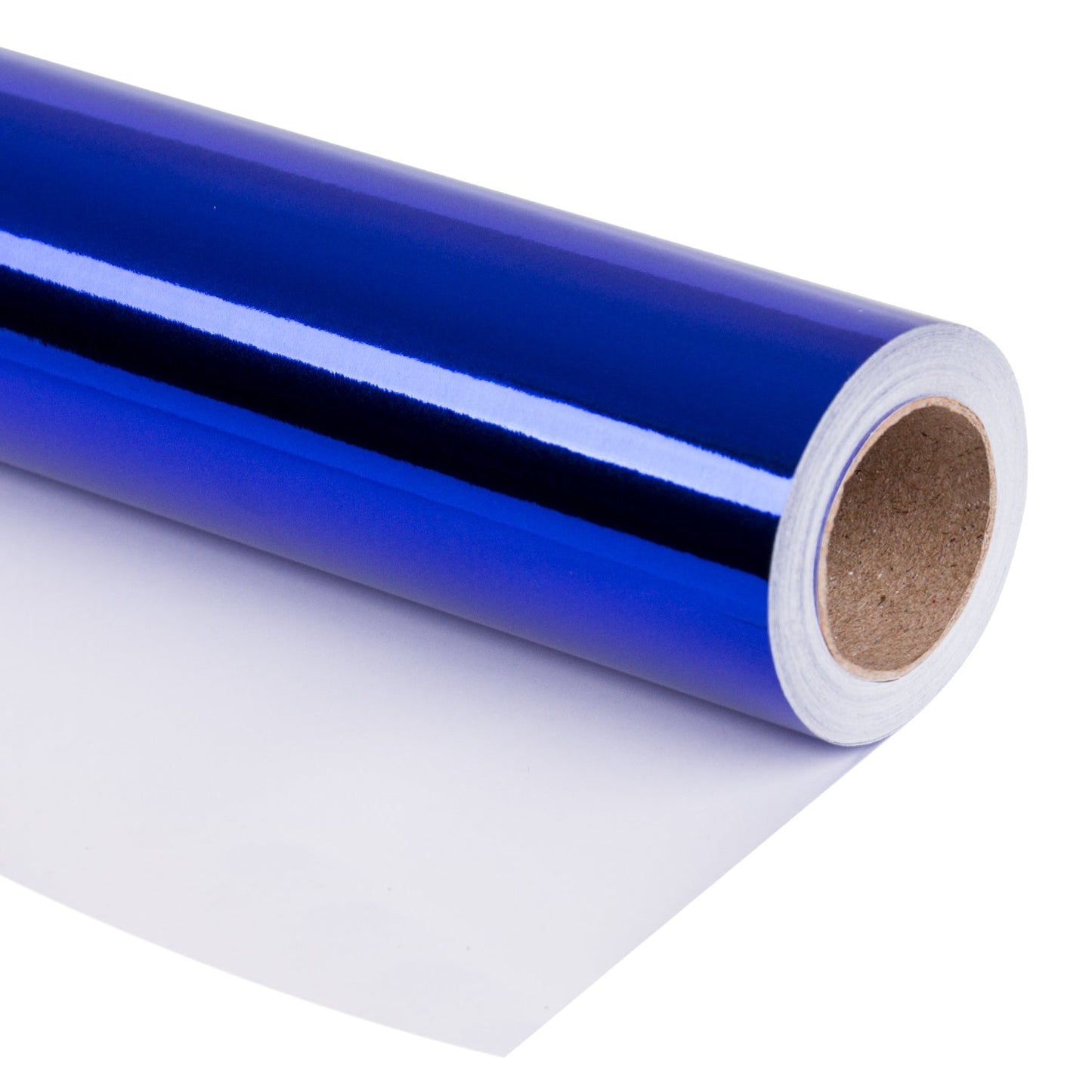 Glossy Metallic Wrapping Paper Roll Royal Blue