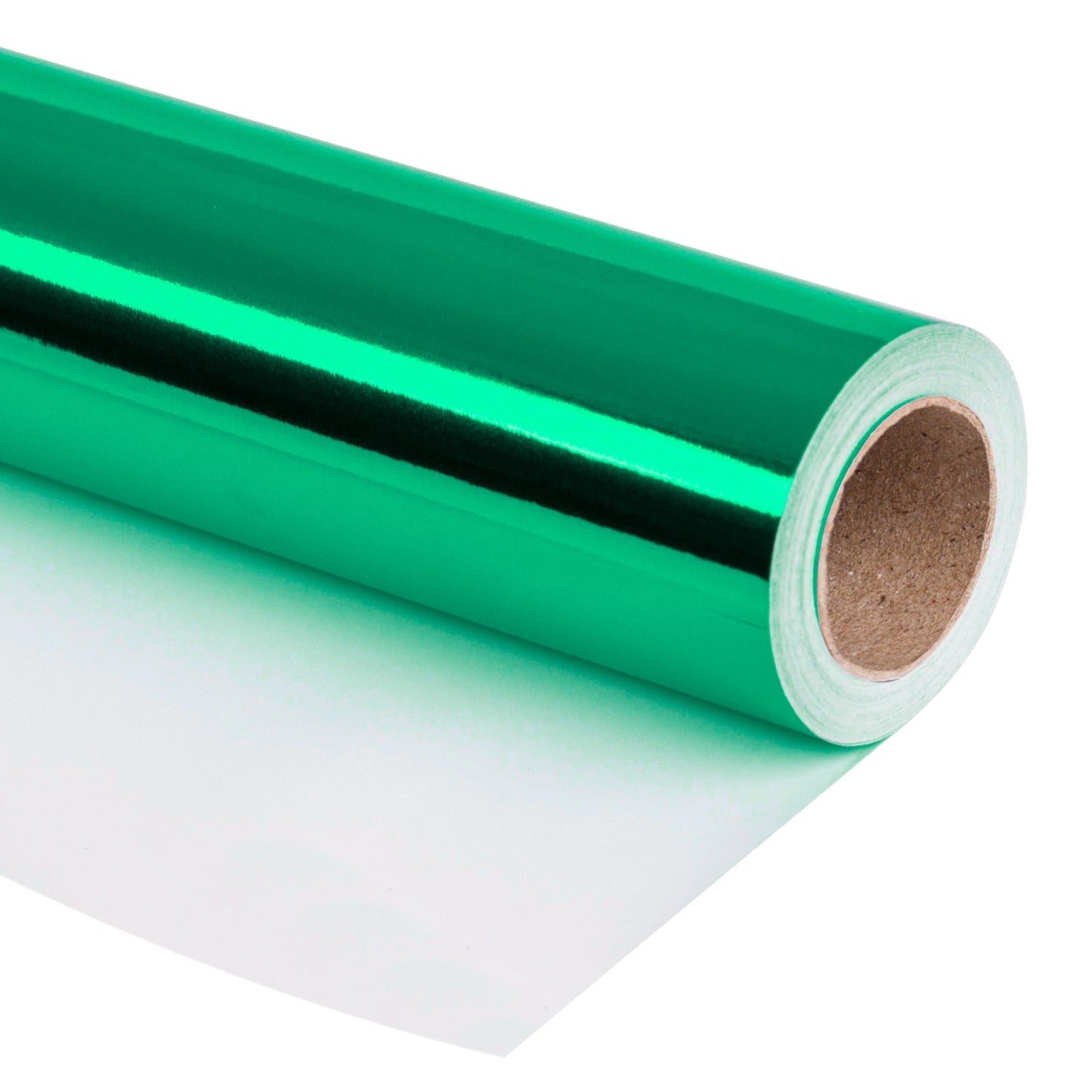 Glossy Metallic Wrapping Paper Roll Teal Green