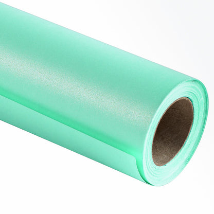Pearl Gloss Wrapping Paper Roll Aquamarine