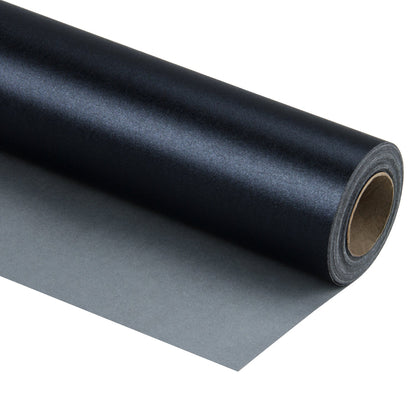 Pearl Gloss Wrapping Paper Roll Black