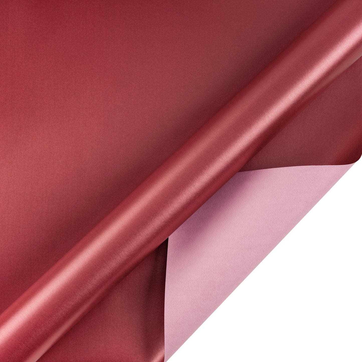 Pearl Gloss Wrapping Paper Roll Chesnut Red