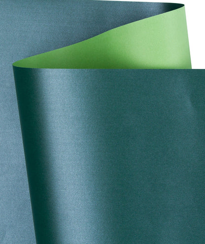 Pearl Gloss Wrapping Paper Roll Forest Green