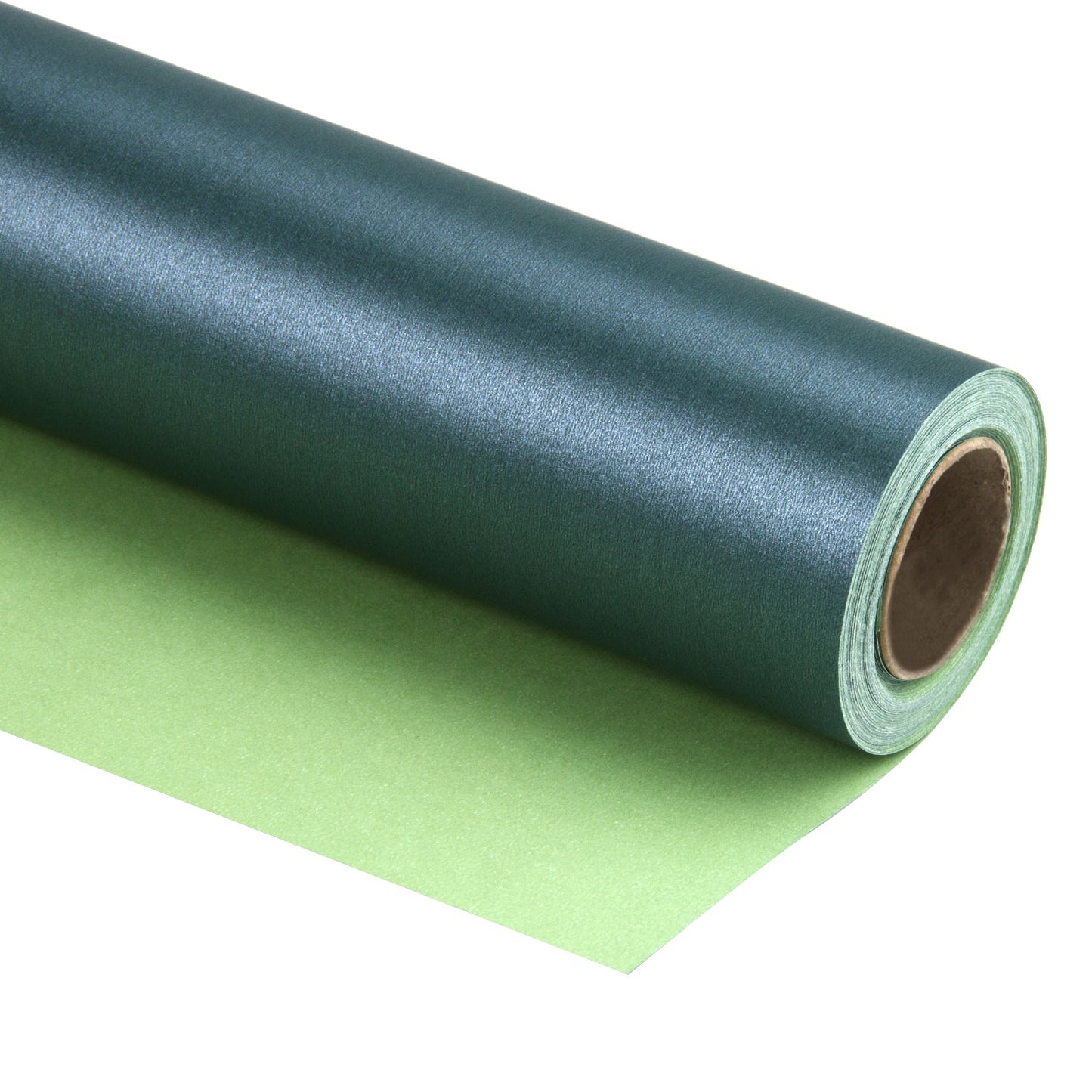 Pearl Gloss Wrapping Paper Roll Forest Green