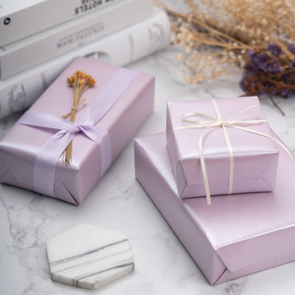 Pearl Gloss Wrapping Paper Roll Lavender