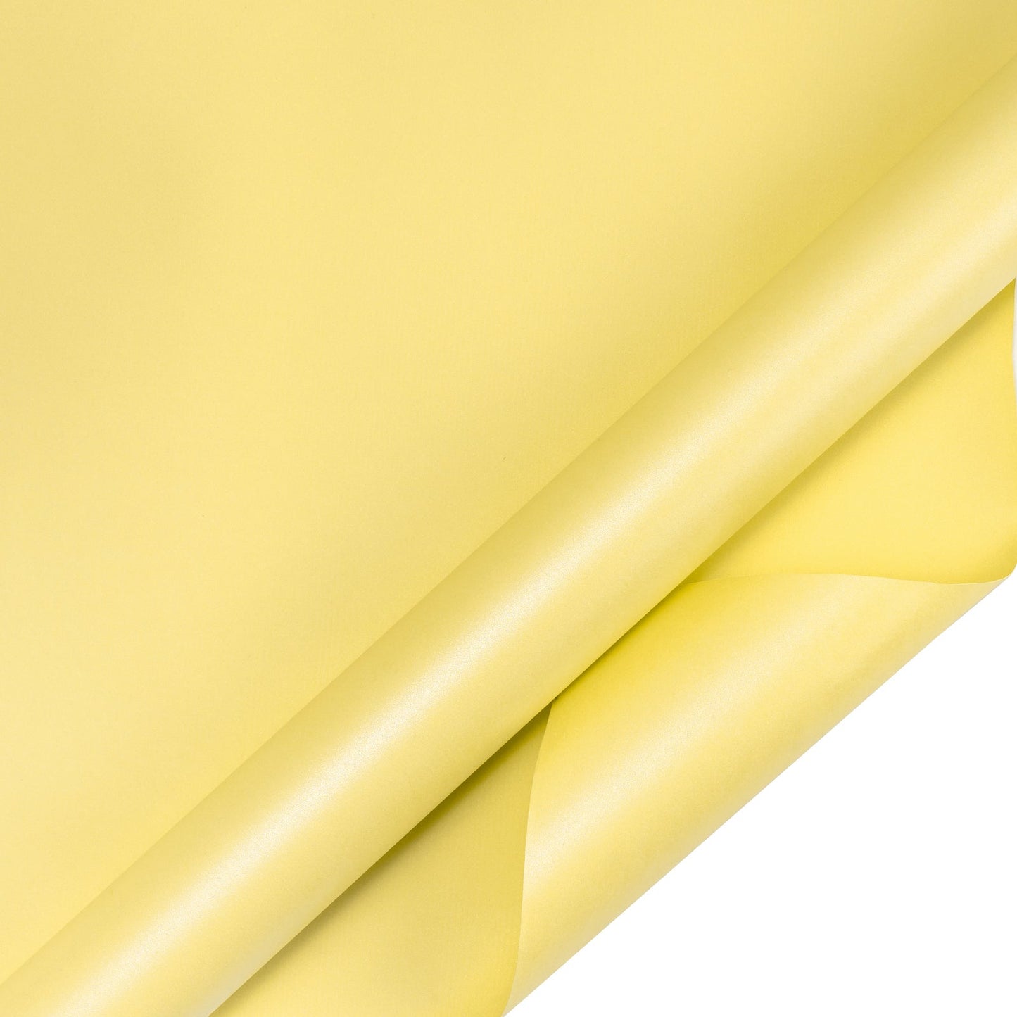 Pearl Gloss Wrapping Paper Roll Maize Yellow