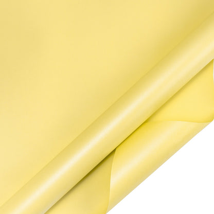 Pearl Gloss Wrapping Paper Roll Maize Yellow