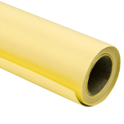 Pearl Gloss Wrapping Paper Roll Maize Yellow