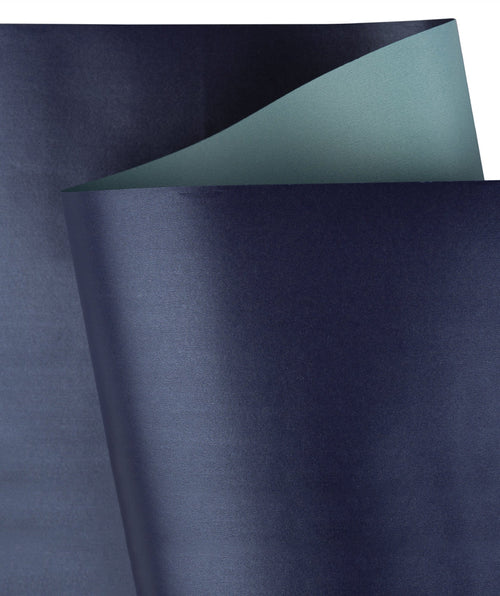 Pearl Gloss Wrapping Paper Roll Navy Blue