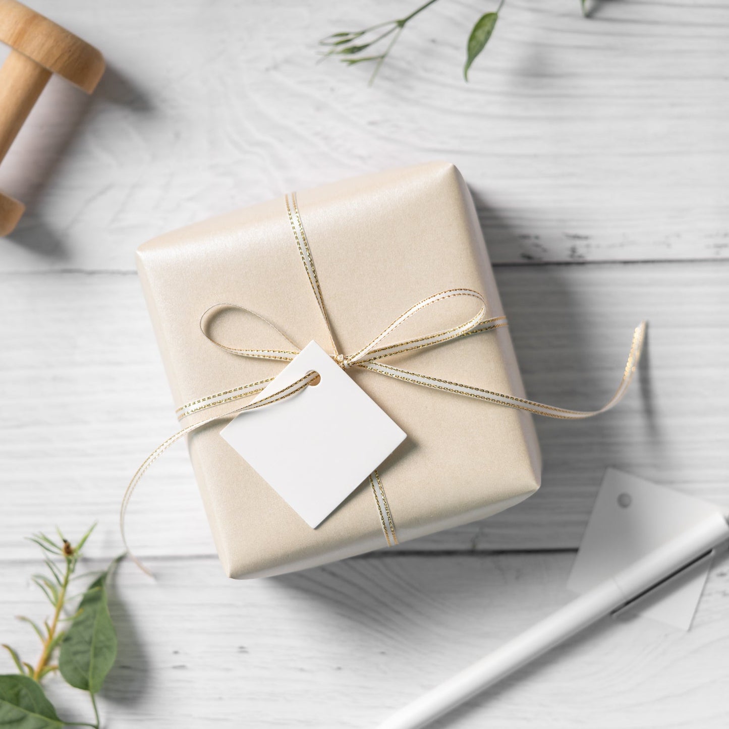 Pearl Gloss Wrapping Paper Roll Off White