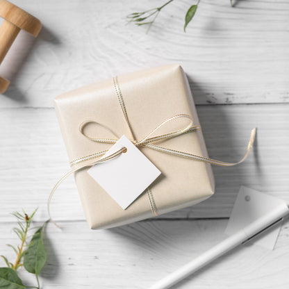 Pearl Gloss Wrapping Paper Roll Off White