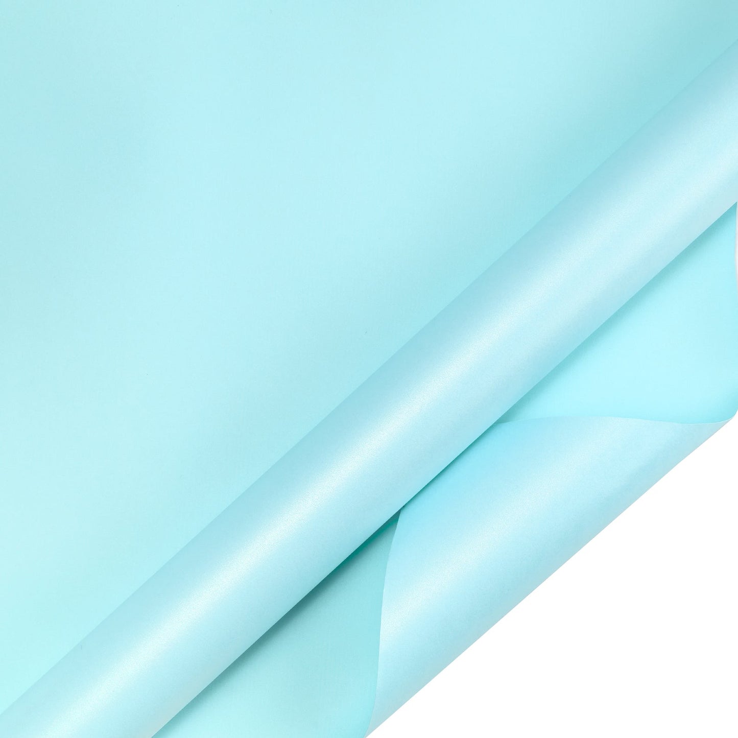 Pearl Gloss Wrapping Paper Roll Sky Blue