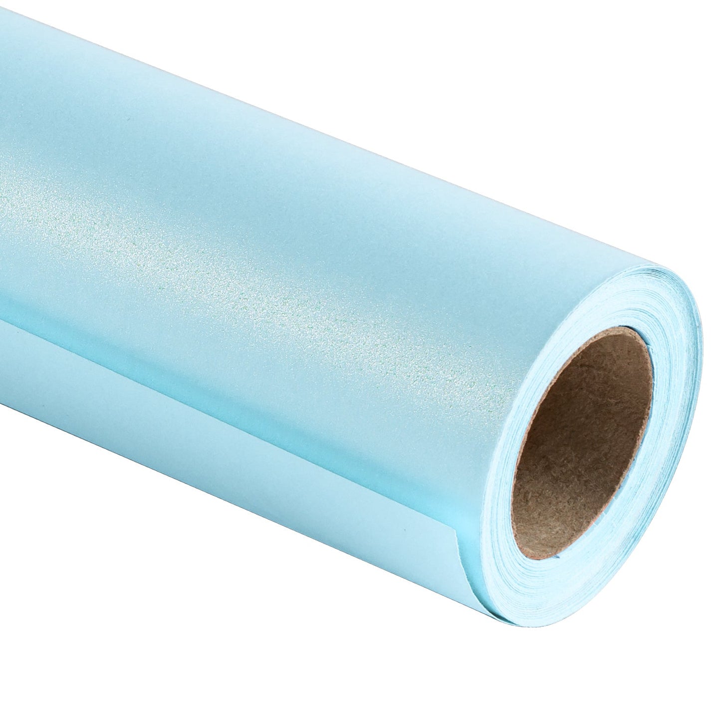 Pearl Gloss Wrapping Paper Roll Sky Blue